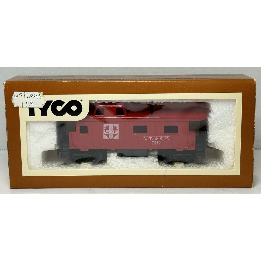 Tyco‎ Santa Fe Cupola Caboose HO Scale ATSF 7240 EUC
